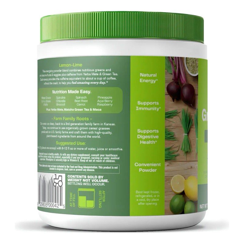 Amazing Grass Bebida De Hiervas Y Enzimas 210g Sabor Sin