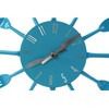 Premier Housewares Blue Wall Clock Kitchen Themed Kitchen Clocks Wall