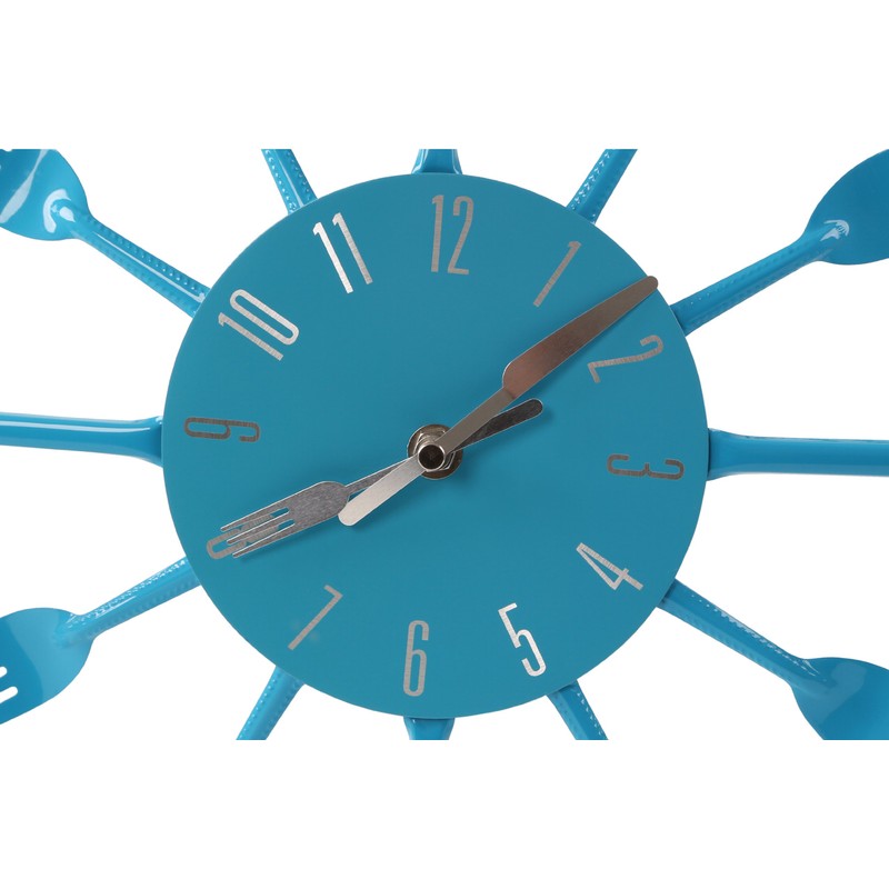 Premier Housewares Blue Wall Clock Kitchen Themed Kitchen Clocks Wall