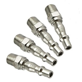 power tool HA0229C Air Hose Fitting POWERTOOL 1/4 inch Airline Connectors BSP Quick Release Male Female Air Coupler Hose Tail for Compressor Tools (Pack of 10)