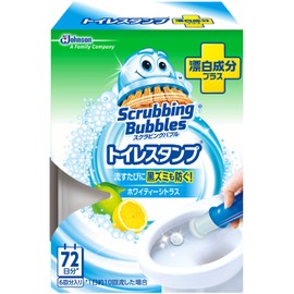 Scrubbing bubble toilet stamp bleaching ingredient plus body Whitey over citrus 38g
