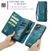 SWP Case for 15 Plus, Wallet Case w/Magnetic Detachable Cover