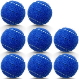HPWFHPLF Precut Walker Tennis Balls, 8 PCS Walker Glide Balls, Tennis Balls for Chairs Desk Furniture Legs, Floor Protection (Navy)