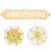 Simhomsen Embroidered Snowflakes Table Runners for Christmas Holiday and Winter