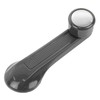 TRQ Window Crank Lever Handle Gray & Chrome Set of