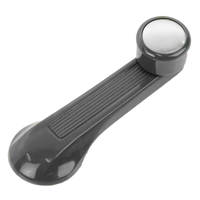 TRQ Window Crank Lever Handle Gray & Chrome Set of