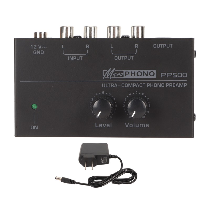 Phono Turntable Preamp Ultra Low Noise Independent Volume Control Phono