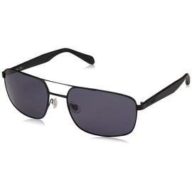 Fossil Men's FOS 2088/S Rectangular Sunglasses, Matte Black, 59mm, 19mm