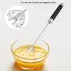 Nikou Whisk, Stainless Steel, Rustproof, Durable, Rotatable, Manual Whisk