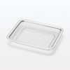 Muji 12829027 Stainless Steel Mesh Tray, Small, Approx. Width 8.3