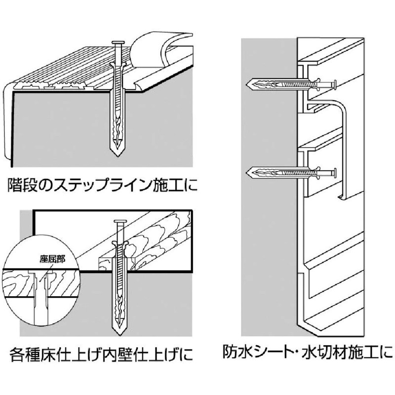 ロブテックス ネイルプラグ(200本入) 4X25mm NP425