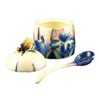 OLD TUPTON WARE HONEY POT & SPOON Iris Pattern NEW
