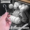 HONSHEN 5.75"Flat Stainless Skewers,Metal Potato Skewrs,Short Barbecue, Needle Barbecue Skewers,Baking