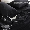 Black King Sheet Set 4 Piece, Soft Breathable Cooling Microfiber