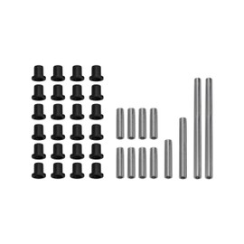 SuperATV Heavy Duty HDPE A Arm/Control Arm Bushing Kit for SuperATV Arms for Polaris Ranger 1000 Diesel/Crew (2015-2018) - Front and Rear - Stronger Than Stock