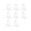 LannuMet 8pcs 45mm Clear Plastic Blinds Hold Down Brackets Window