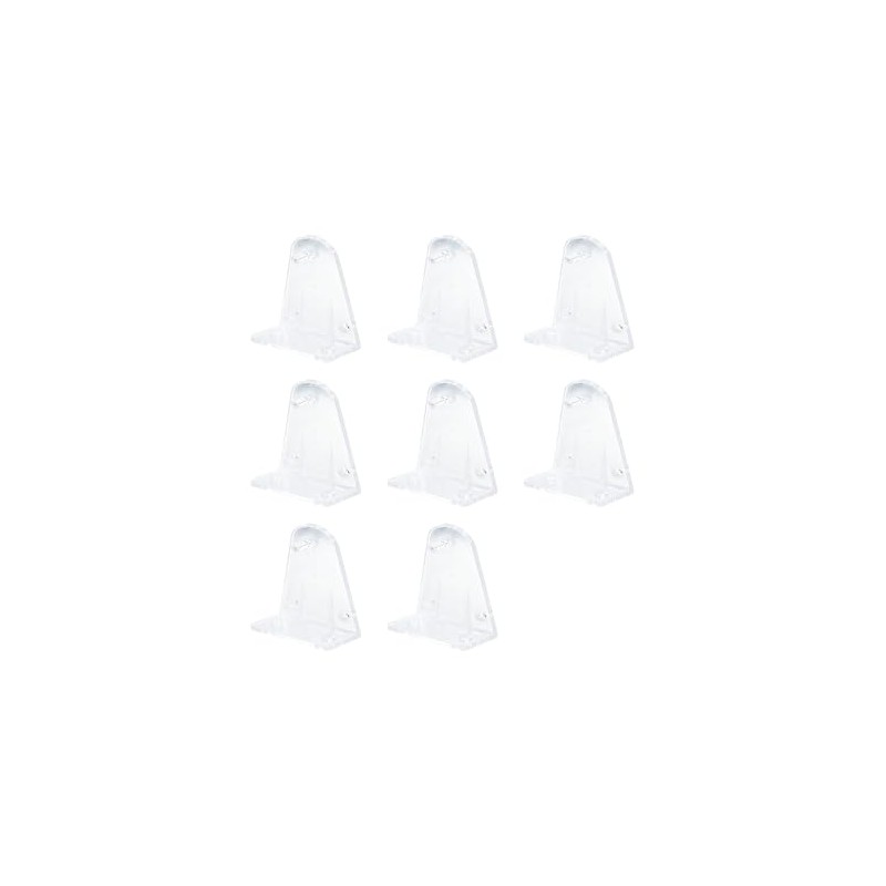 LannuMet 8pcs 45mm Clear Plastic Blinds Hold Down Brackets Window