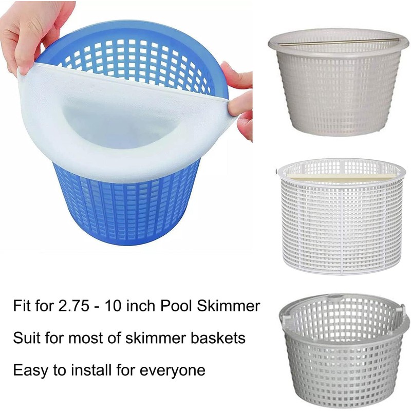 Pool Skimmer Socks, 30 Pack Pool Skimmer Fliter Socks Swimming