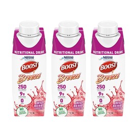 Boost Breeze Nutritional Drink Wildberry, 8 Fl Oz (Pack of 3)