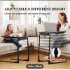 Table Portable & Foldable Comfortable Adjustable TV Tray Table Stand