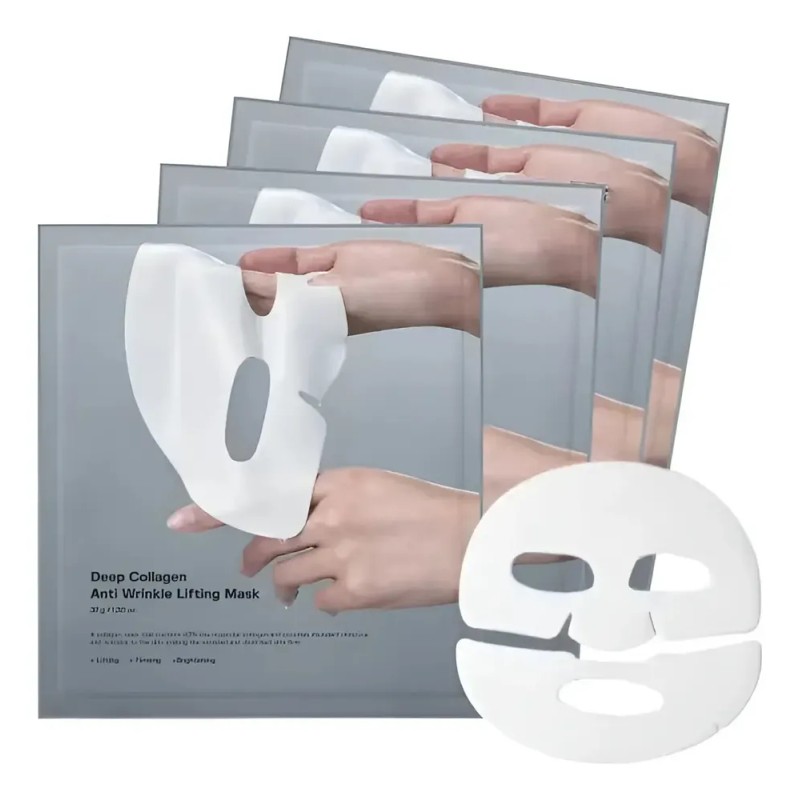 Mascarilla Facial Hidrogel Sinyi Deep Collagen, Nocturna 4pz