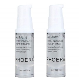 HOPHAT 2Pcs Makeup Primer For PHOERA All Matte Oil Free Full Coverage Foundation Base Long Lasting Hydrating Smoothing Moisturizing Makeup Base Matte Face Foundation Primer (#2pcs 6ml)
