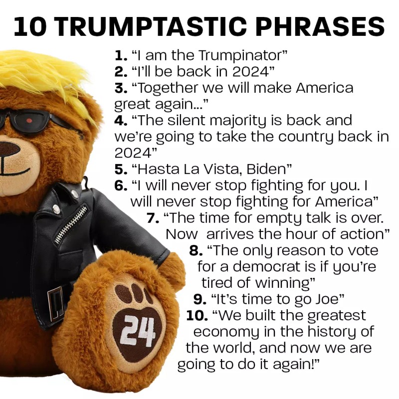 Proud Patriots Talking Trumpinator Teddy Bear - Says 10 Phrases