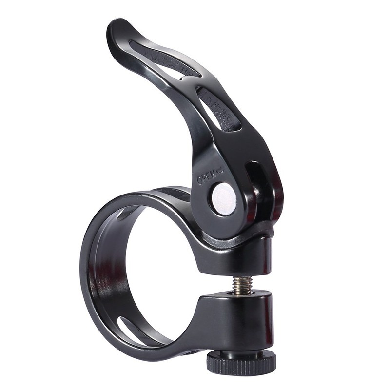 Quick Release Bicycle Seatpost Clamp,31.8mm Black