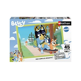 Puzzles Nathan 4005556861644 45-Piece Puzzle - Bluey Family Animals Children's Puzzle, Multi-Coloured