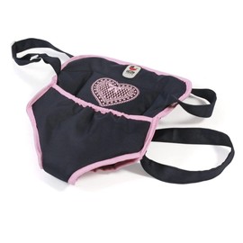 Bayer Chic 2000 782 26 Doll Carrier Strap for Baby Dolls, Doll Carrier, Doll Accessories, Melange Grey/Navy