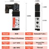 RIH Pneumatics Solenoid Valve 4V110-06 12V/24V/110V Series Single Coil Pilot-Operated