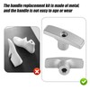 2pcs RV Waste Valve Handle Replacements, Metal RV Tank Handle