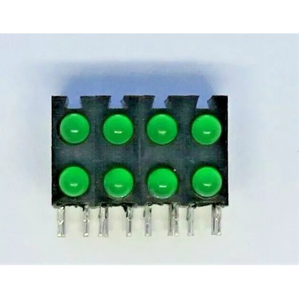 LEDTRONICS 24PCT170TG3 SINGLE COLOR LED, HIGH EFFICIENCY GREEN, DIFFUSED T-1,