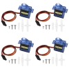 D-FLIFE 4Pcs SG90 Micro Servo Motor Mini Servo SG90 9G