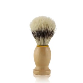 PARENCE.- Pennello da barba con manico in legno - Classico ed elegante, design universale