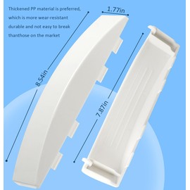 2 Pack Dryer Door Handle Replacement for GE GUD27ESSMWW GUD27ESSM1WW – Compatible with WE01X30378, WE01X25878, WE1M1068, PS1177202 – Stackable Dryer Door Handle