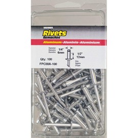Surebonder FPC88A-100 1/4-inch Aluminum Long Rivets (100 per box)