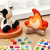 PullCrease Campfire Plush Toys Fake Fire Firewood Plush Pillow Woodland
