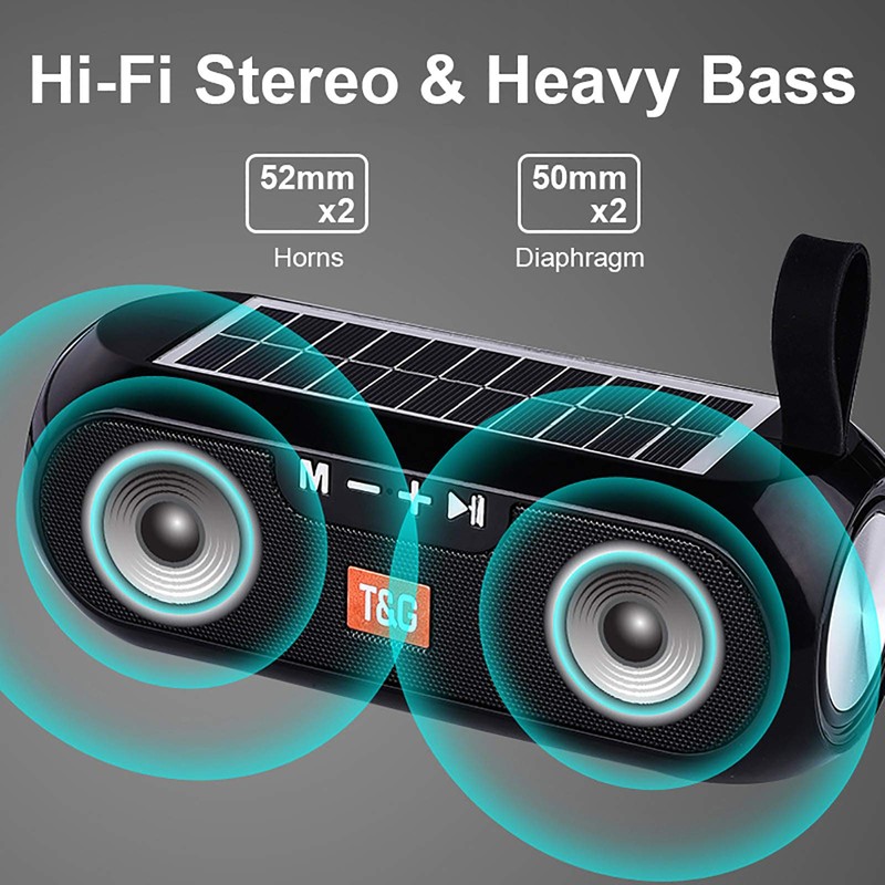 Ellenne BLUETOOTH SPEAKER SPEAKER WITH SOLAR CHARGING 10W WIFI SPEAKER