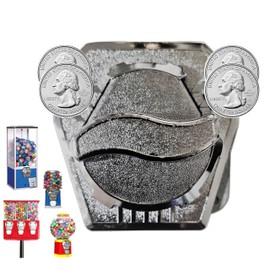 Gumball Machine Coin Mechanism - $1.00 Coin Mech / 9 Tooth Drive Gear for Deer Large Vendor GV25 & Small GV18. for 2 inch Capsule, 1 inch Gumball or Bulk Candy Vending Machine. Replacement Part