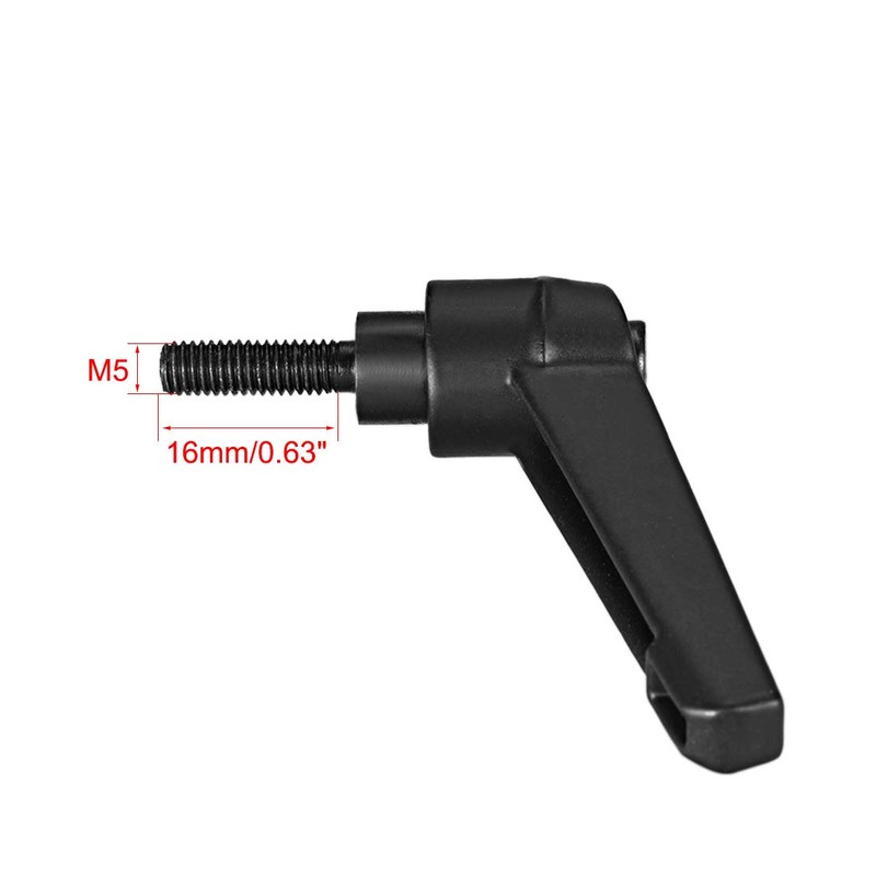 sourcing map M5 x 16mm Handle Adjustable Clamping Lever Thread