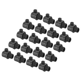 PATIKIL 8mm Flex Cord Grip, 20 Pack Wire Lock Toggle Stopper Rope Cable Stop Fastener Gland Connector with Strain Screws for DIY Light Fitting Repair, Black