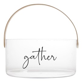 Santa Barbara Design Studio Ice Bucket with Handle Acrylic Champagne Bucket, 8.25" D x 4" H, Gather