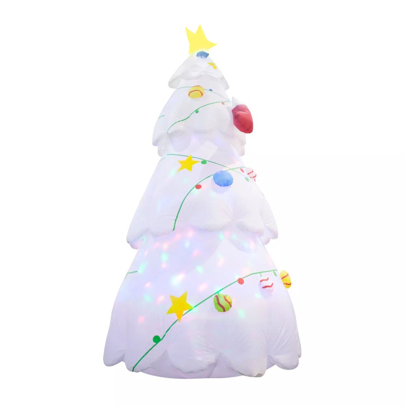 THUNDERBAY 8 FT Inflatable Christmas Tree with Rotating LED Lights