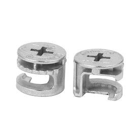 Sourcingmap 30Pcs Furniture Connecter Cam Lock Fittings 15mm x 12mm for Cabinet Drawer Dresser and Wardrobe Furniture Panel Connecting