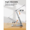 tounee Laptop Stand for Desk Adjustable Height, Telescopic Computer Stand
