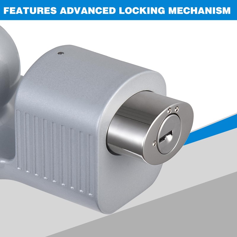 TOPSHINE Trailer Hitch Lock Anti-Theft, Fits 1-7/8", 2", and 2-5/16"