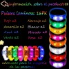 Guo Pulseras Led Neón De 16 Piezas For Fiestas -