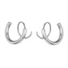 SHOWERORO Minimalist Silver Helix Earrings Titanium Earring Set for Women