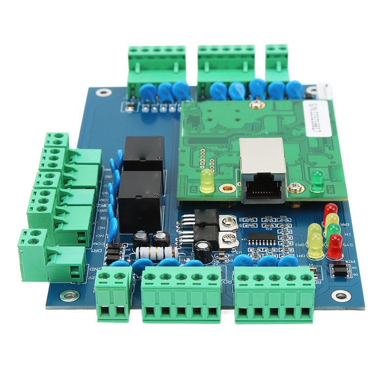 2 Doors Access Controller PCB Remote Controlling Security Network Access